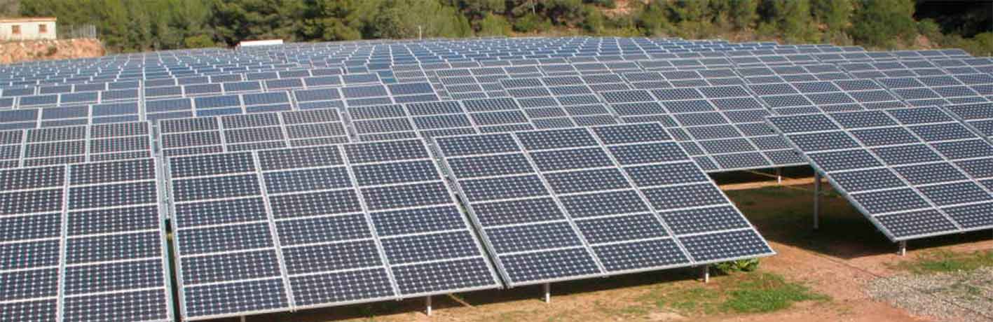 Algunas placas solares